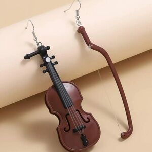 Violin & Bow Earrings